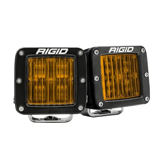 Rigid D-Series PRO DOT/SAE Fog Yellow Pair